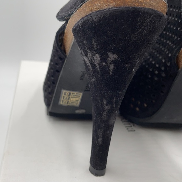 PEDRO GARCIA Candela Black Castoro Lame Bootie - Picture 7 of 13